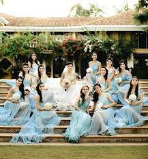 Pin By My Wedding Journey On Maricris And Kristian S Day Wedding Entourage Bridal Entourage Wedding Flower Girl Dresses