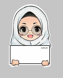 Giving Answers Seni Islamis Ilustrasi Karakter Kartun