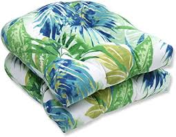 By sherry on september 1, 2018. Amazon Com Pillow Perfect Outdoor Indoor Soleil Tufted Seat Cushions Round Back 19 X 19 Blue Green 2 Count Home Kitchen