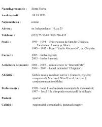 Il poti printa si vei avea un. Curriculum Vitae In Franceza Exemplu Curriculum Vitae Curriculum Plugins