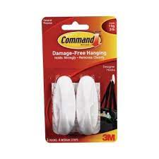 Command 3 Lb 3 In Plastic Medium Designer Hooks 2 Hooks 4 Strips 17081 The Home Depot In 2021 Command Hooks Command Strips Plastic Hooks