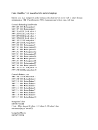 Winter 8.upgrades 9.tool upgrades # 10.livestock 11.walkthrough a. Kode Harvest Moon Ps1 Enak