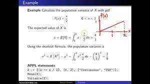 Population Variance Example 1 Youtube