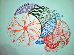 Zentangle Overlapping Circles Cool Idea Zentangle Zendala Cool Stuff