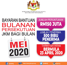 Bayaran Bantuan Bulanan Persekutuan Bagi Jabatan Kebajikan Masyarakat Facebook
