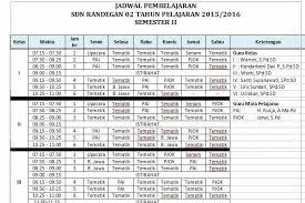 Jadwal pelajaran ini merupakan dokum. Contoh Jadwal Kurikulum 2013 Kelas 1 6 Metamorfosis S Blog