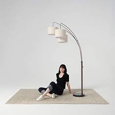 The arc floor lamp sheds warm light to entertain you and your visitors. Brightech Trilage Arc Floor Lamp W Marble Base 3 Lights Hanging Over The Couch From Behind Multi Head Arching Tree Lamp For Mid Century Modern Contemporary Rooms Oil Rubbed Bronze Pricepulse