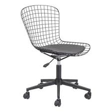 Zuo Modern Series Blue Contemporary Ergonomic Adjustable Height Swivel Desk Chair Lowes Com Office Chair Black Office Chair Zuo Modern