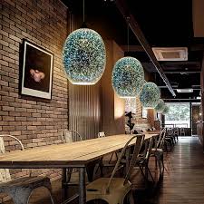 Romantic 3d Colored Glass Shade Bar Pendant Lights