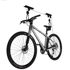 Storage lifts direct has the best selection of attic lifts, elevators, garage ceiling lifts and hoists, kayak, canoe and bicycle lifts available from the top manufacturers. 2 Pack Rad Cycle Products Bike Lift Hoist Garage Mtn Bicycle Hoist 100lb Cap Walmart Com Walmart Com