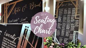 diy glam seating chart