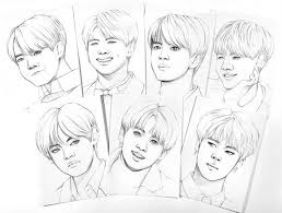Click the bts jungkook coloring pages to view printable version or color it online (compatible with ipad and android tablets). Anime Coloring Pages Bts Coloring And Drawing