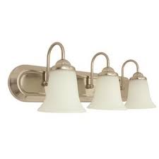 Bring a splendid look to your bathroom with this glacier bay single hole wall lights ceiling lights bath light vanity lighting ceiling fan sconces bryn mawr brushed. National Brand Alternative Part 2486776 3 Light Brushed Nickel Led Vanity Fixture Vanity Lighting Home Depot Pro