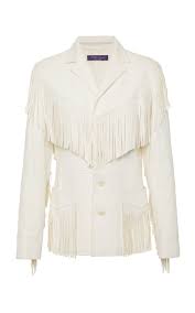 Bryleigh Fringed Leather Jacket By Ralph Lauren Moda Operandi Fringe Leather Jacket White Leather Jacket Western Fashion