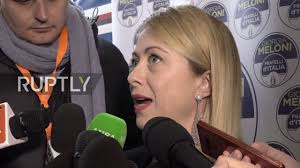 Giorgia meloni (born 15 january 1977) is an italian journalist and politician who is leader of brothers of italy, a national conservative party in italy. Italy I Won T Betray Claims Giorgia Meloni At First Election Rally Youtube