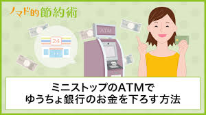 ミニストップのatmでゆうちょ銀行のお金を下ろす方法と気になる手数料 使える時間帯を徹底解説 ノマド的節約術