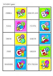 Teaching the alphabet games & activities for esl kids. Alphabet Domino Game Set 2 3 Esl Worksheet By Lucak F