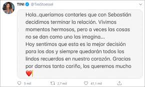 Tini stoessel y sebastián yatra. Tini Stoessel Confirmo Los Rumores Ya No Esta En Pareja Con Sebastian Yatra Infobae