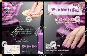 Nmn4 31 Front Menu 2 Views Nails Salon Archives Printing For Nails Salon Nail Salon Business Cards Salon Print Luxury Nail Salon