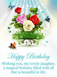 Buy online birthday gifts for daughter in india, usa, uk. Wonderful Princess Fairy Flowers Dear Daughter Birthday Greeting Card Karten Schreibwaren