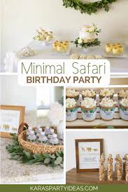 I had been to a wedding shower in an event space at a zoo and they did not tie the theme to the zoo at all, despite the fact that we could view the. Kara S Party Ideas Minimal Safari Birthday Party Kara S Party Ideas