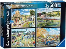 Find deals on products in puzzles on amazon. Ravensburger Happy Days No 3 Countryside Nostalgia 4x 500 Piece Jigsaw Puzzles Toys From Toytown Uk