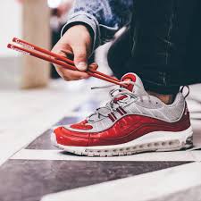 Supreme Air Max 98 Red Supreme Chopsticks Sneakers Men Fashion Discount Shoes Online Toms Shoes For Men
