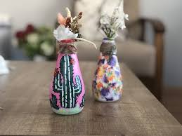 Cam Sise Boyama Glass Bottle Painting Cam Sise Kavanoz Projeleri Painting