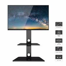 This fitueyes universal swivel floor tv stand is a fantastic choice for those looking for a tv stand with a mount, thanks to a unique swivel design that allows the display to spin 30 degrees in either direction. Tvs King Tv Stand With Bracket Cantilever For 32 37 39 42 45 47 49 50 55 60 65 Vesa Compatible With Curved Flat Lcd Led Tvs In White With