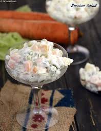 Russian Salad Recipe Russian Salad Recipe Vegetarian Salad Recipes Salad Recipes