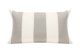 4.8 out of 5 stars with 5 ratings. Silver Grey White Cabana Outdoor Cushion 50x30cm Hadley Rose