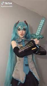Miku Minecraft Video Miku Cosplay Cute Cosplay Vocaloid Cosplay