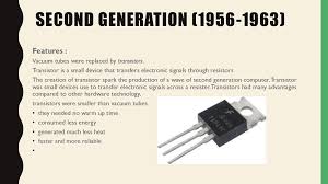 The main characteristics of a second generation computer are second generation computer machines were based on transistor technology. Evolution Of Computer Systems Online Presentation