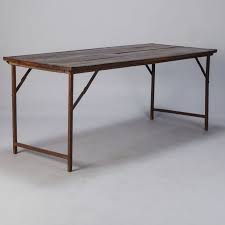 Large Industrial Wood And Iron Folding Table Item 7462 Folding Table Wood Folding Table Industrial Wood