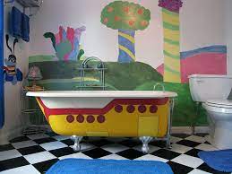 Yellow submarine waterproof bathroom shower curtain 66*72 | wish. The Yellow Submarine Bathroom Yellow Bathroom Decor Beatles Room Decor Beatles Room