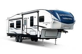 Easy setup · added privacy · gooseneck hitch · travel trailers Keystone Springdale Fifth Wheel Rvs Put Fifth Wheel Camping Within Reach Keystone Rv