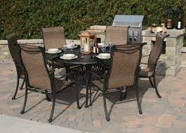 The Westin Collection 6 Person Cast Aluminum Sling Patio Furniture Dining Set By Open Air Lifestyles Llc 2831 Patio Patio Dining Set Patio Dining Furniture
