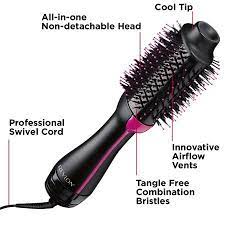 Revlon One Step Hair Dryer And Volumizer Hot Air Brush Black Blow Dryer Walmart Com Hair Dryer Brush Revlon Hair Dryer Hot Air Brush