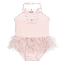 Pink Kitten Swimsuit Upf 50