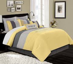 Free shipping site to store. Chezmoi Collection 6 Pieces Luxury Striped Comforter Set Black White Grey Twin Ebay