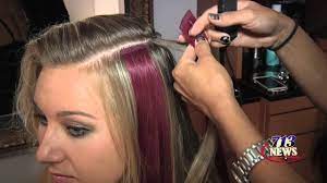 How to blend tape in. Beauty Fun Hair Extensions That Add Color Flair Youtube