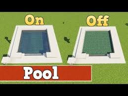 Wie Baut Man Einen Funktionierenden Pool In Minecraft Minecraft Pool Bauen Deutsch Tutorial Youtube Minecraft Pool Minecraft Projekte