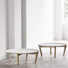 Our beverly coffee table is hand woven of natural rattan with lattice apron, wrapped joints and tempered glass top. Tray A Coffee Table With An Architectural Design