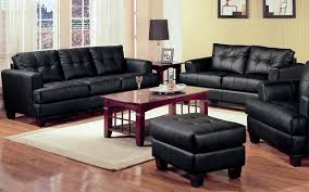For many people, black contemporary sofa sets are the symbol of luxury. 2 Piece Modern Black Bonded Leather Sofa And Loveseat Livingroom Set Walmart Com Walmart Com