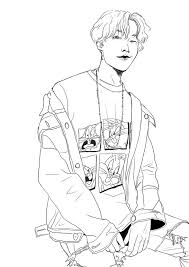 You can use bts coloring pages for creative people. Bts J Hope Coloring Page Free Printable Coloring Pages For Kids