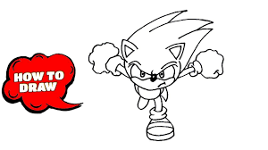 Draw the spikes on the back of sonic's head. How To Draw Modern Sonic The Hedgehog Peepsburgh