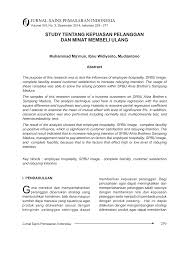 Persepsi pelanggan atas kinerja produk atau. Https Ejournal Undip Ac Id Index Php Jspi Article Download 13988 10582