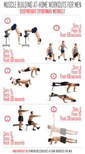 At Home Workouts For Men Bodyweight Spiderman Workout Home Workout Men Workout Plan For Men At Home Workouts