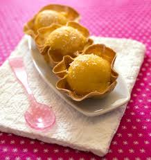 Crepes Tulipes Et Sorbet Mangue Recette Sorbet Mangue Alimentation Recettes De Cuisine