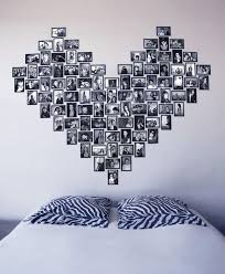 l idee deco du dimanche realiser un cœur tete de lit avec des photos floriane lemarie cute room decor diy room decor how to make headboard